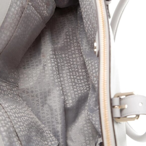 Kate Spade NY Charlotte Street Reena Tote Bag Stone Ice Gray Shoulder Purse - Picture 8 of 16